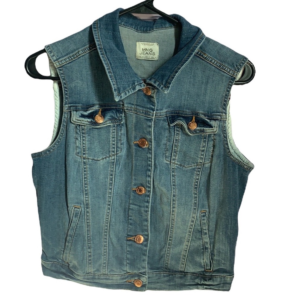 MNG Jeans Denim Vest Size S